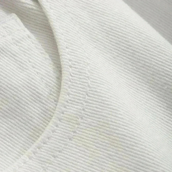 White Casual Women's Solid Color Loose Denim Pants - Picture 8 of 9